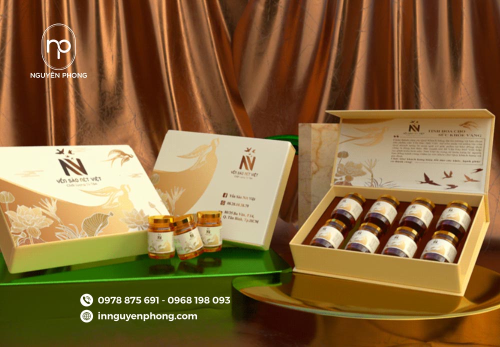 Hộp nam châm đựng yến sào
